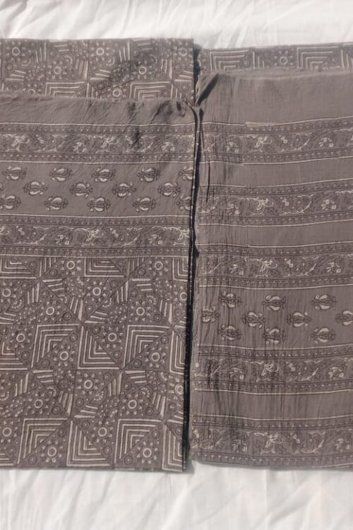 Loan Cottan Shurt Dupatta Gray Color Wength 47 Length 3Meter