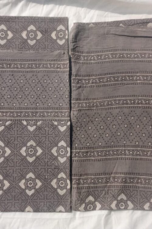 Loan Cottan Shurt Dupatta Gray Color Wength 47 Length 3Meter