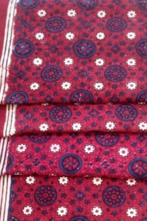 Sindhi Ajrak Wength39inch  Length 5meter