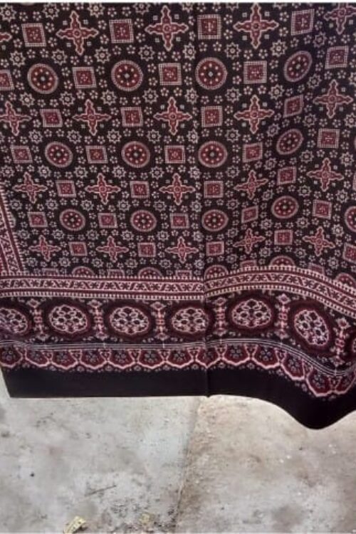 Sindhi Ajrak  Wength39inch  Length 5Meter