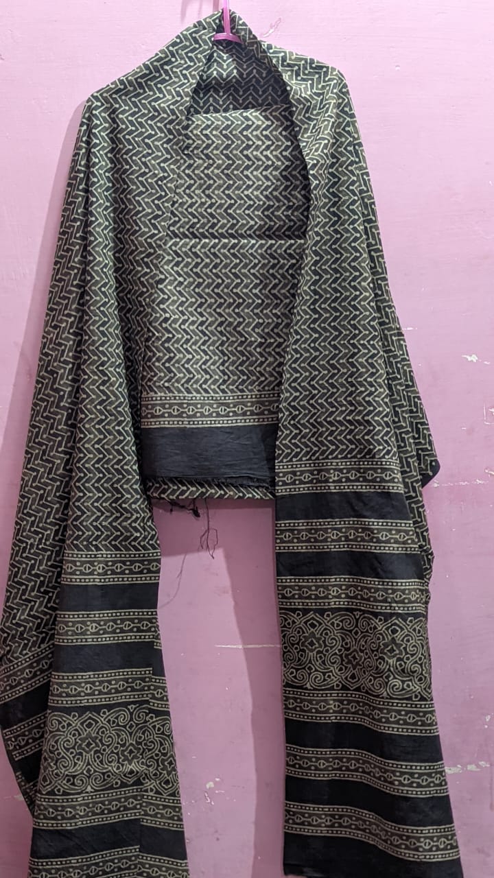 Loan 2 piece  Shirt length 2.75/wength47 Duppata length 2.75/wength47 inch